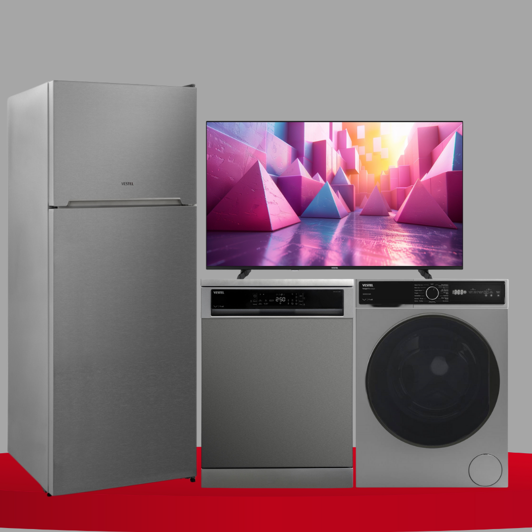 Vestel İnci Inox Beyaz Eşya Seti Çeyiz Paketi