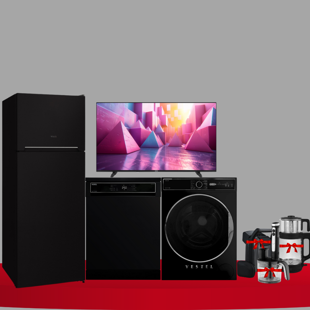 Vestel Siyah İnci Beyaz Eşya Seti Çeyiz Paketi