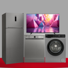 Vestel Zümrüt Inoks Beyaz Eşya Çeyiz Seti