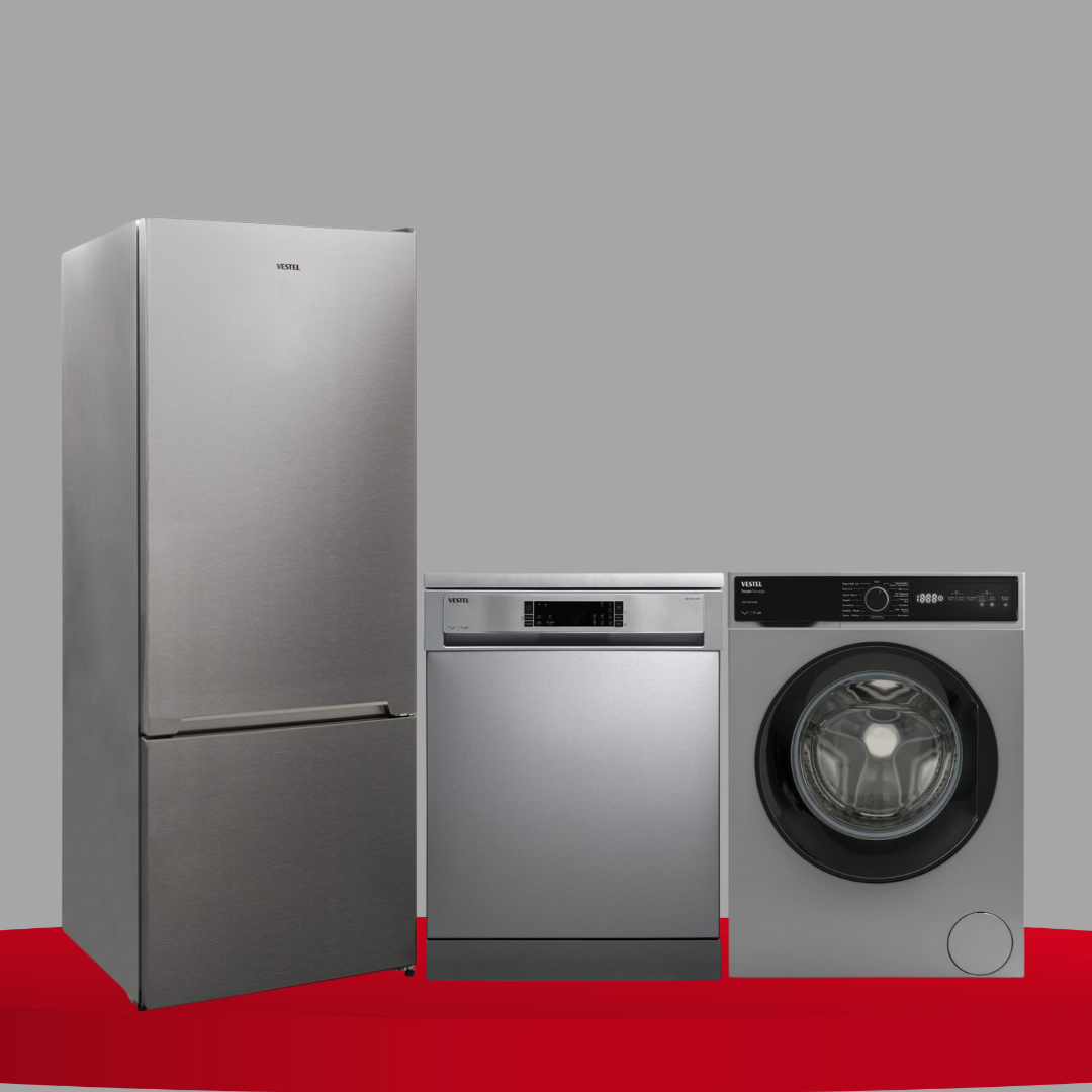 Vestel Opal İnoks Beyaz Eşya Seti Çeyiz Paketi