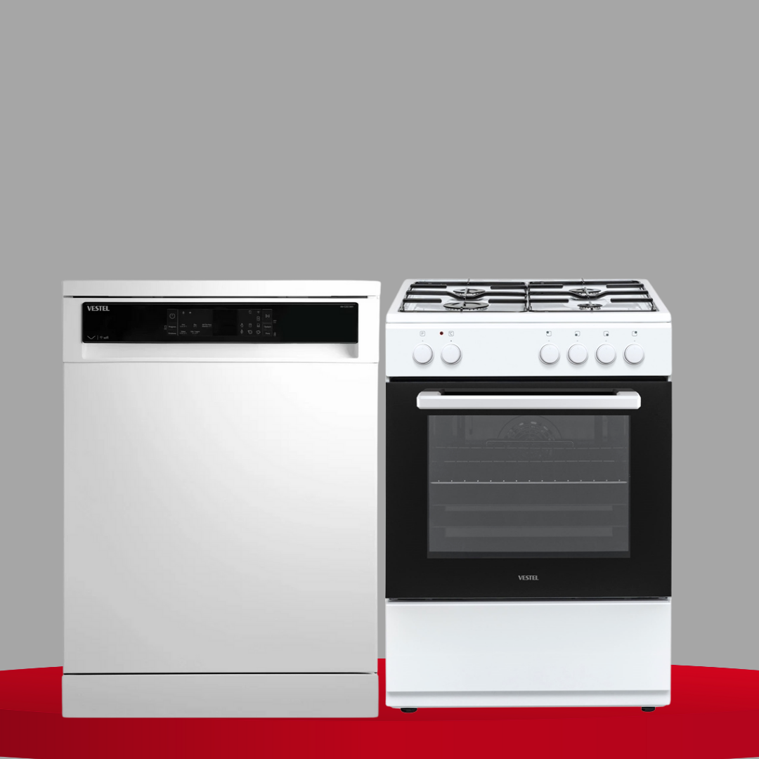 Vestel 2'li Beyaz Eşya Seti (SF 8400 Fırın + BM 5312 Bulaşık)