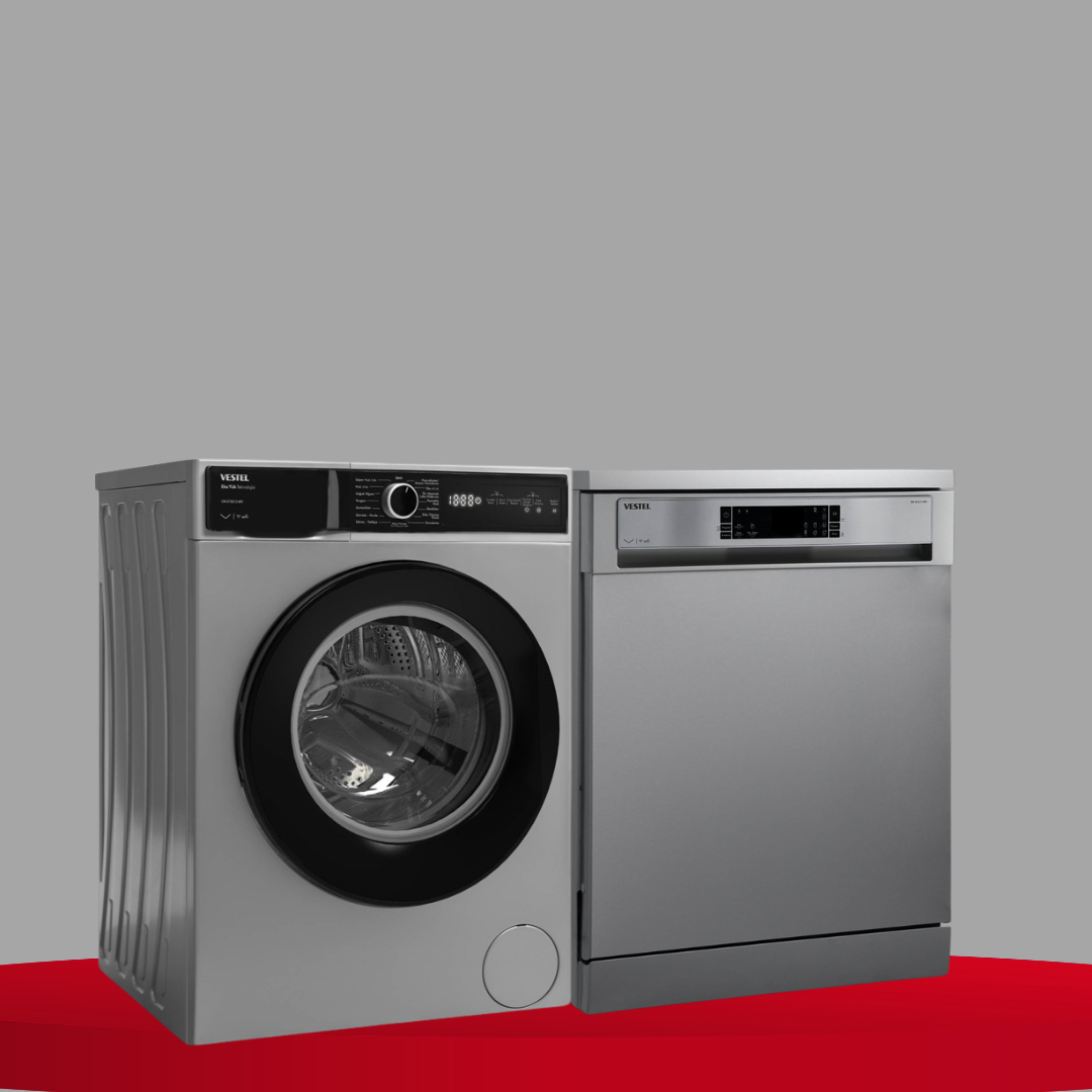 Vestel 2'li Inoks Beyaz Eşya Seti 3 (CMI 87202 G Çamaşır + BM 4212 X Bulaşık)