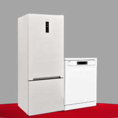 Vestel 2'li Beyaz Eşya Seti (NFK52112 E Buzdolabı + BM 4212 Bulaşık)