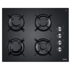 Vestel Eğik Siyah Buharlı Lightfry Set