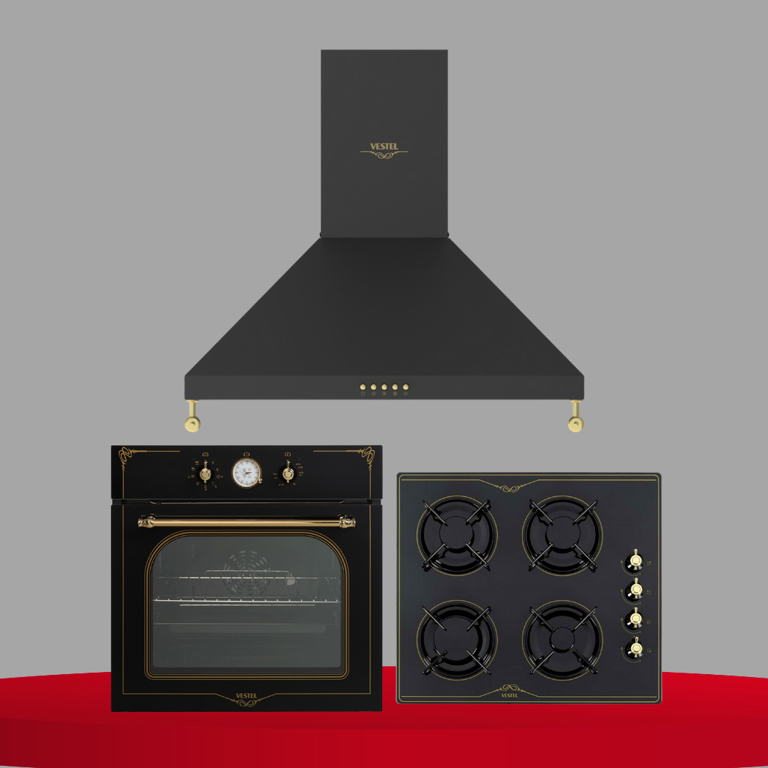 Vestel Siyah Rustik Set